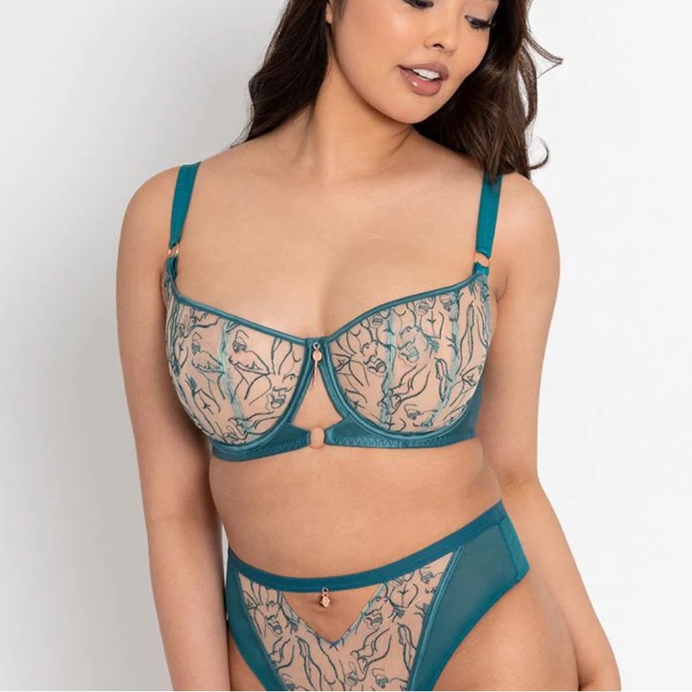 Teal Balconette Bra — NWT!